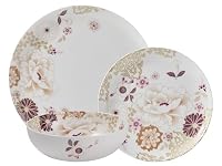 Maxwell & Williams Kimono Dinner 12-Piece Set Gift Box, White