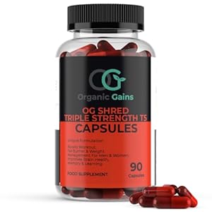 OG Shred Triple Strength T5 Capsules, Boosting Workout, Fat Burner and Weight Management for Women and Men, UK Healthcare Practitioner’s Approved Formulation
