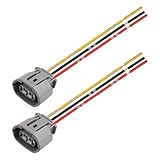 2PCS Alternator Connector Plug,3-Pin Alternator Plug Pigtail Wiring Harness Compatible with Nissan Subaru Infiniti Suzuki Audi,Alternators Pigtail Connector Car Accessories