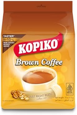 Kopiko Instant Brown Coffee, 8.8 oz (10 Sachets), 3 Bags