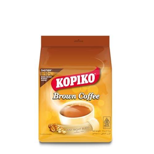 Kopiko Brown Coffee Just Right Misch-Kaffeemischung, 10 Beutel (1 Packung)