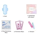 Light Rose Style Menstrual Kit All-in-One 60 Pack | Convenience on The Go | Period Kit Pack for Travelling, Tweens & Teenagers or just When You’re Out | Individually Wrapped Feminine Hygiene Product - Image 2