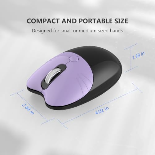 Image of MOFII Wireless Keyboard and Mouse Combo, 2.4 GHz Full-Size Retro Round Keyboard and Mouse, Plug and Play, 8 Multimedia & Shortcut Keys for Mac, Windows, Laptop /Desktop /PC - Black Purple Gradient