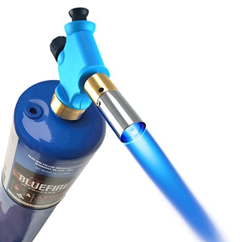 Bluefire Handy Cyclone Torch Head Only Push Button Trigger Start Nozzle Torch Fuel By Propane Mapp Map Pro Gas Cylinder Welding Soldering Brazing Cooking Glass Beads Diy #TOP27