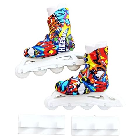 cypressen Mini Finger Shoes Toy,Mini Roller Skates Toys For Fingers | Making Shoe Keychains Cool Mini Fingerboard Shoes For Kids Boys Girls Finger Breakdance Colorful Finger Skates Toys Cover