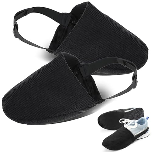 1 Pair Bowling Shoe Covers, Adjustable Bowling Shoe Slide with Elastic Band for Men Women, One Size Sole Slide Covers for Playing Ball Dancing