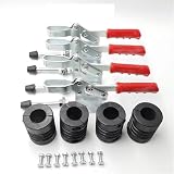 Compatibile for DJI Agras T30/T40/T50/T20P/T60/T70/T25P, cuscinetto in gomma antiurto del carrello di atterraggio e set di clip(For T70 T70P)