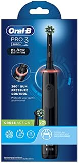 Oral-B Pro 3 3000 8006540759790 Szczoteczka Elektryczna do Zębów, Czarny, 2 Końcówki