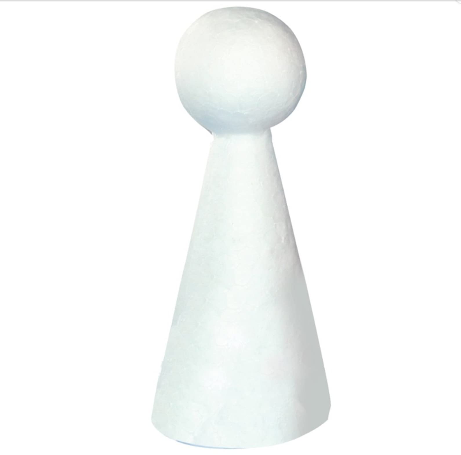 2To5 White 10 Polystyrene Craft Cone People 13Cm Nativity Figures Angels Fairies Puppets