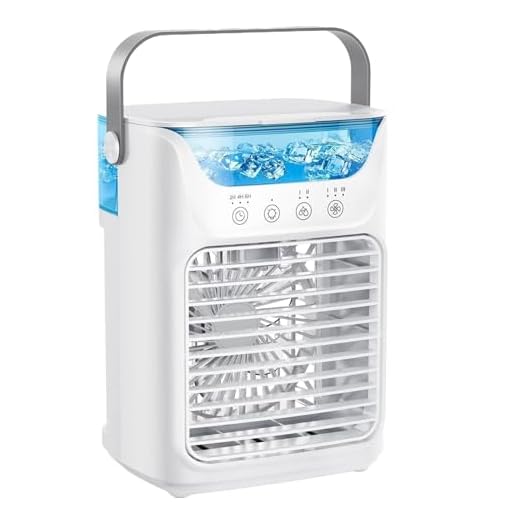 M I N I Ventilador De Aire Acondicionado, Portátil Y Compacto, 21.1 Cm X 8 Pulgadas, Ventilador De Nebulización De La Oficina, Refrigerador Portátil De Dormitorio, Eficiente Energética Y Tranquila, Pa