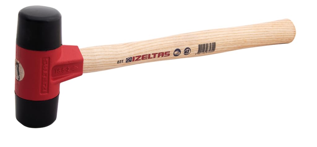 İzeltaş 5850250030 Plastik Çekiç, Kırmızı/Siyah, 30 cm