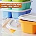 KEMETHY 6 Pcs Bento Snack Containers, Reusable 4 Compartment Food Storage Container with Lids, Divided Lunchable Container, Freezer, Microwave & Dishwasher Safe (6 Color)