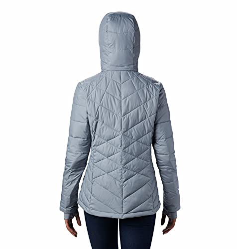 Image of Columbia Women's Omni-Heat Reflective Heavenly Hooded Hiking & Trekking Down Standard Length Jacket