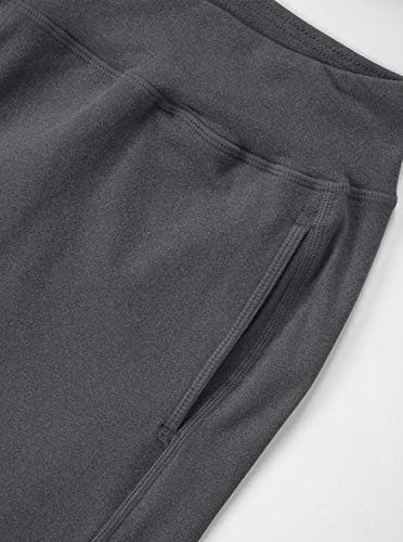 LASLULU Athletic Joggers Pants for Women Warm Active Workout Yoga Pants Tapered Fleece Sweatpants Lounge Casual Sport Pants Winter Running Sweat Pants with Pockets(Dark Gray Medium)