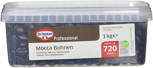Dr. Oetker Professional Mocca-Bohnen aus Zartbitter-Mocca-Schokolade, 1er Pack (1 x 1 kg)