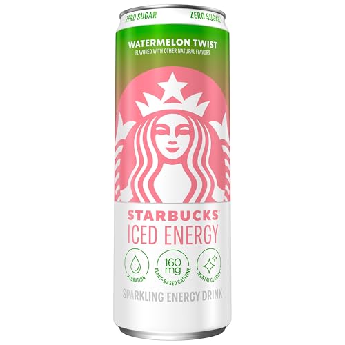 Starbucks Iced Energy, Watermelon Twist, Sparkling Energy Drink, 12 Fl Oz