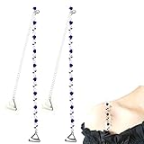 Clzemo Rhinestone Bra Straps Adjustable Lingerie Replacement Shoulder Strap Underwear Tops Dress Ext