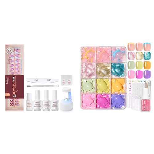 Beetles X Press Summer Nails Kit - Short Almond French