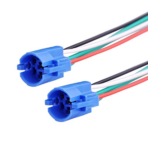 Yakamoz 2 PCS 16mm Wire Connector Wiring Pigtail Socket Plug Adapter for 16mm 5/8