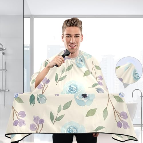 Capa para corte de cabello impermeable profesional MAOBLYR con cierre de botón ajustable para estilismo y barbería miniatura 6
