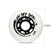 JCXYL EV 95A Inline Skate Wheels Indoor Outdoor Roller Skate Wheels for Replacement Inline Roller Skate PU Wheels 8 Pack 72MM 76MM 80MM,White,76MM