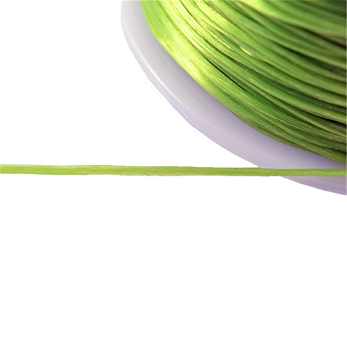 Bead String Rubber Stretchy String Elastic String 0.5Mm Crystal String Diy Jewelry Making Cord Bracelets Beading Thread 50M/Roll For Children Adult Women Men Girls - Red #TOP3