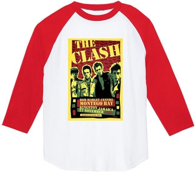 Amazon | ザ クラッシュ バンド ロック パンク メタル ラグラン七分丈T