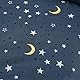 Chickwinu Spannbettlaken 140x200cm Kinder Matratzenschoner, Blauer Stern Mond Galaxis Bettlaken für Einzelbett Boxspringbett - 100% Mikrofaser Spannbetttuch Geeignet für bis 25-30 cm Matraze