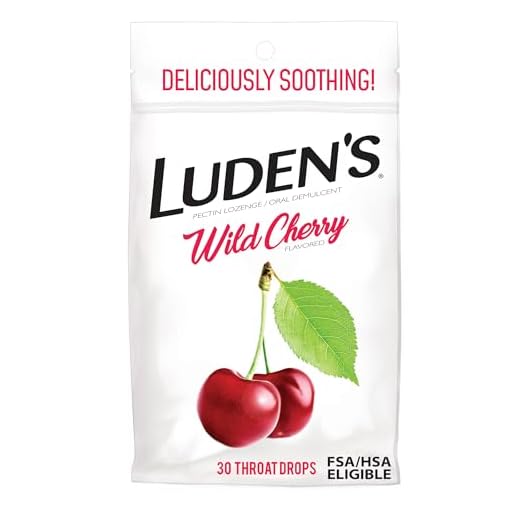 Luden's Wild Cherry Throat Drops, Sore Throat Relief, 30 Count