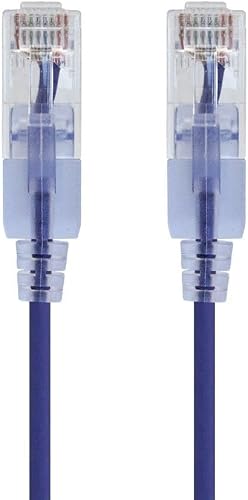 Monoprice Cat6A Ethernet Patch Cable - 14 Feet - Purple (10 Pack) Snagless RJ45 550Mhz UTP Pure Bare Copper Wire 10G 30AWG - SlimRun Series