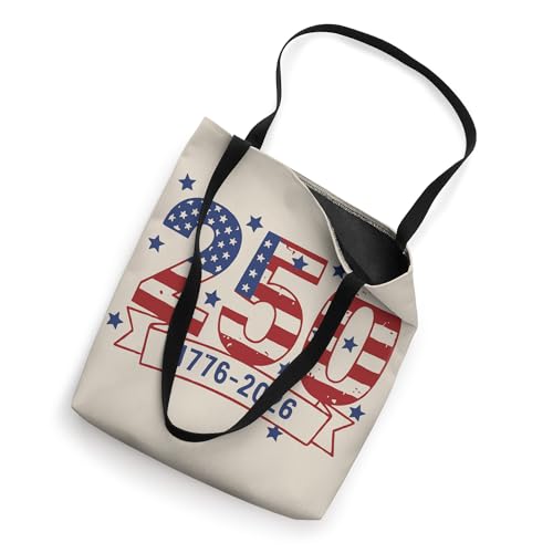 Bolsa tote patriótica de EE.UU. para el 250.o aniversario (1776-2026), bandera estadounidense, 4 de julio miniatura 2