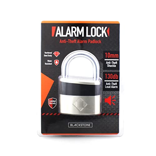 Blackstone 130dB Anti-Theft Alarm Padlock 10mm Shackle