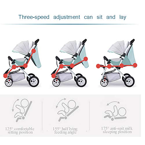 image for MUY Stroller Pushchair, Adjustable Backrest, Including Footrest, One H