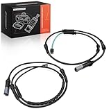 A-Premium Front and Rear Disc Brake Pad Wear Sensors Compatible with BMW 528i, 535d, 535i, 550i, 640i, 650i, 528i/535d/535i/550i/640i/650i xDrive, Alpina B6 xDrive Gran Coupe, ActiveHybrid 5, 2-PC Set