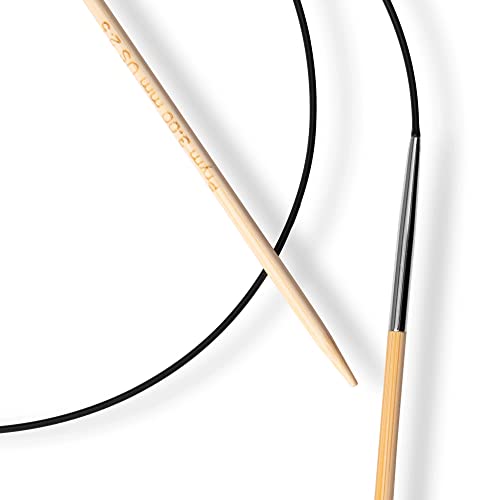 Prym - Prym 1530 Bamboo Circular (80cm, 3.00mm) Needle - 5 Pieces, Natural - Image 3