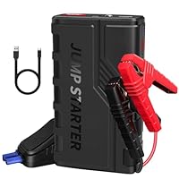 Starthilfe Powerbank, KUKUPOW Auto Starthilfe Powerbank 1500A (bis zu 7.0L Gas und 5.5L Diesel) 12V Jump Starter, Batterie Booster, Tragbare Starthilfe mit USB Schnellladung 3.0 Ports,LED Taschenlampe