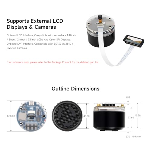 Waveshare ESP32-S3 AI Smart Speaker Board