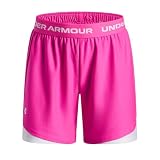 Under Armour Mädchen Tech Play Up 12,7 cm Shorts, (652) Rebel Pink/Weiß/Weiß, XL
