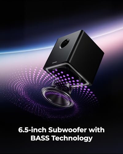 ULTIMEA 9.1ch Surround Sound System with Dolby Atmos, 2 Rear Speaker, 6.5" Wireless Subwoofer, RGB Light, App, Detachable Surround Sound System for Home Theater, Peak Power 470W, HDMI eARC, Apollo S90 - Image 5