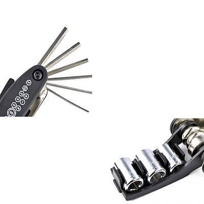 Schrodinger15 30033 Multi tool folding + Spanner Bicycle Cycle Folding Tool Allen Key Set Multitool 2