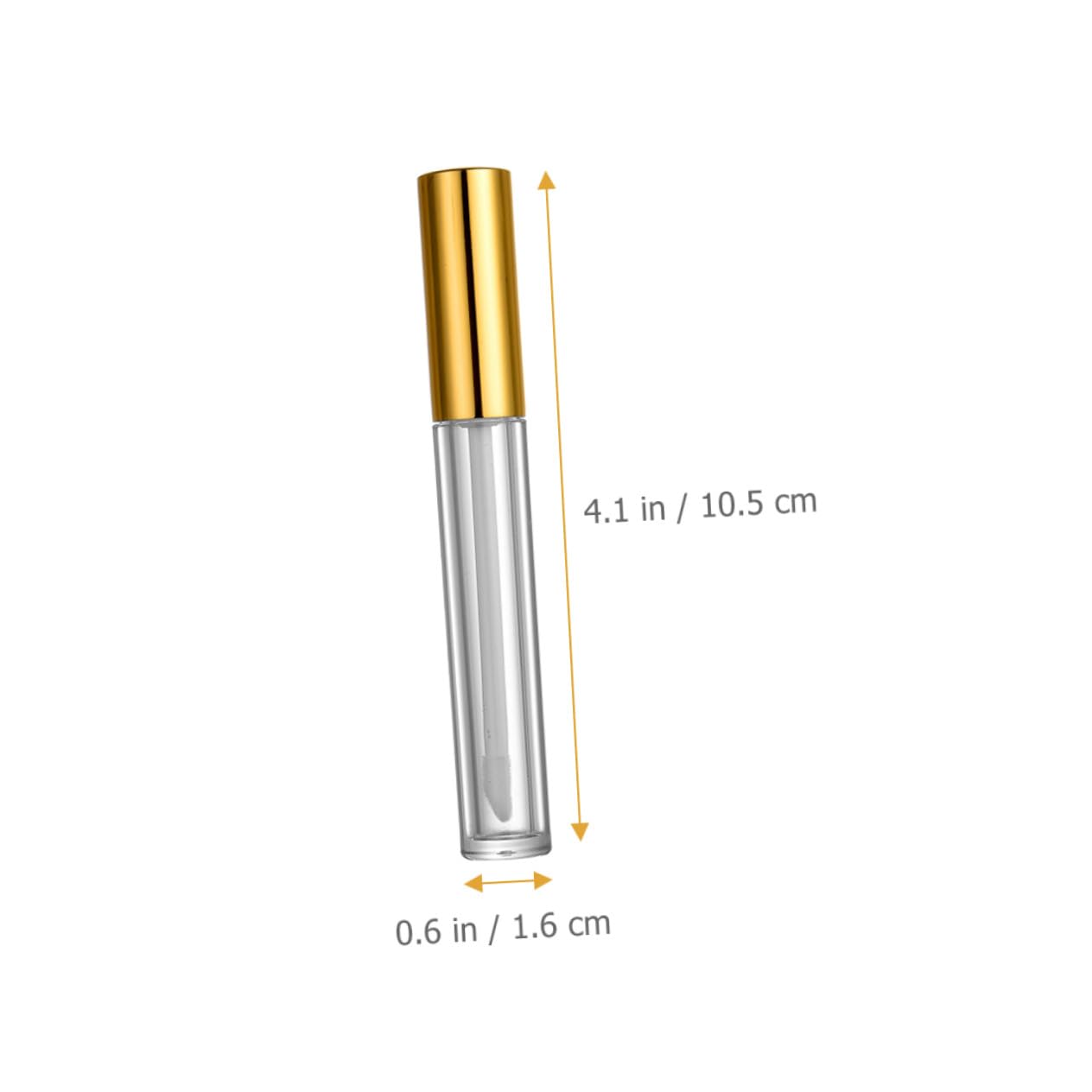 Tubetto Lucidalabbra Vuoto 10ml Plastica Oro, 40 Pezzi | Lip Oil e Lip Liquid, Uso Makeup, Leggero e Portatile, Confezione da 40
