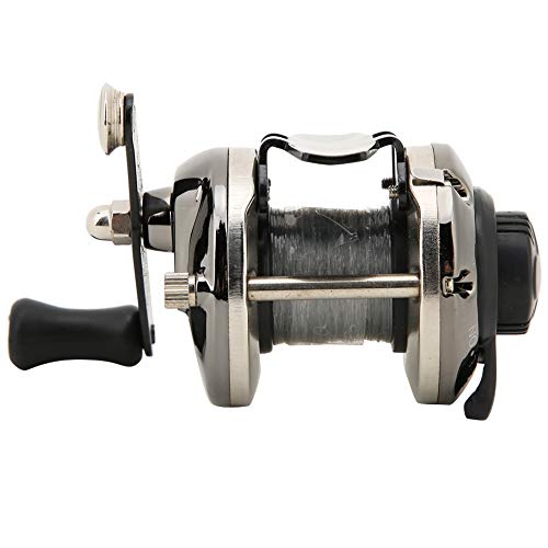 Moulinet de pêche上冰面 Keenso portable contre les blocages de tambour noir