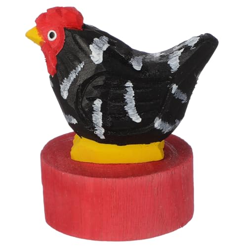 Happyyami ポータブル手動筆削り 軽量コンパクト かわいい木製鶏型シャープナー 学校文具 学生用持ち運び便利 色筆 眉ペン対応