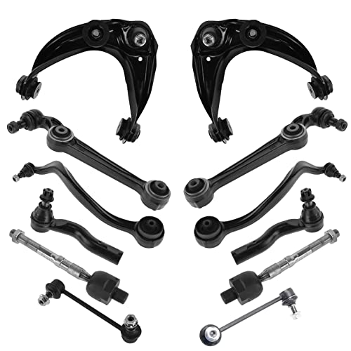 Suspension Steering Control Arm Tie Rod Sway Bar Kit Set 12 piece for Mazda 6