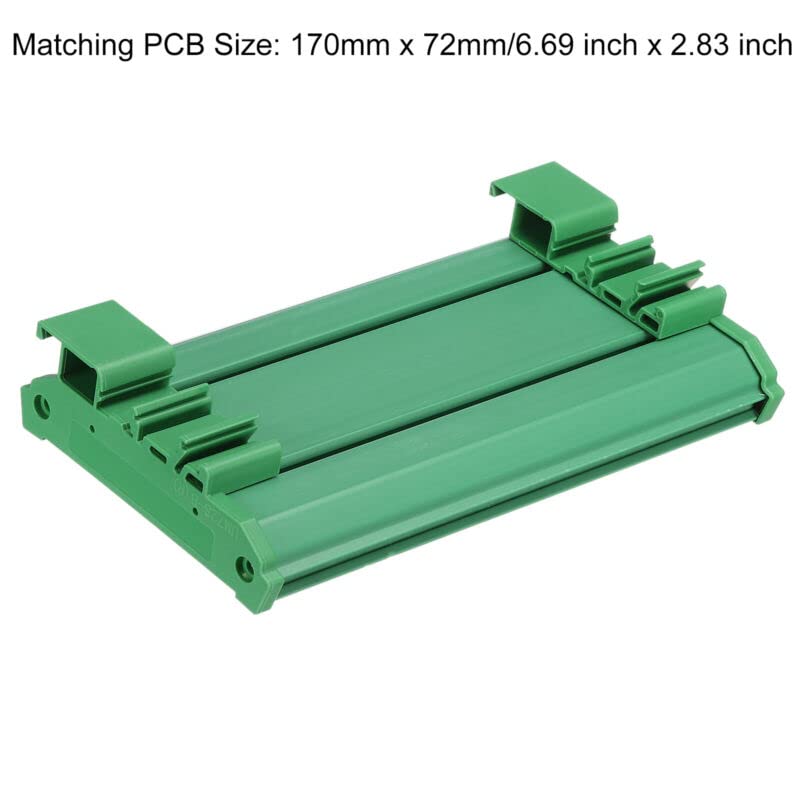 Tool parts DIN Rail Mount for Carrier for 170mm x 72mm PCB - Housing - Bracket - for Green