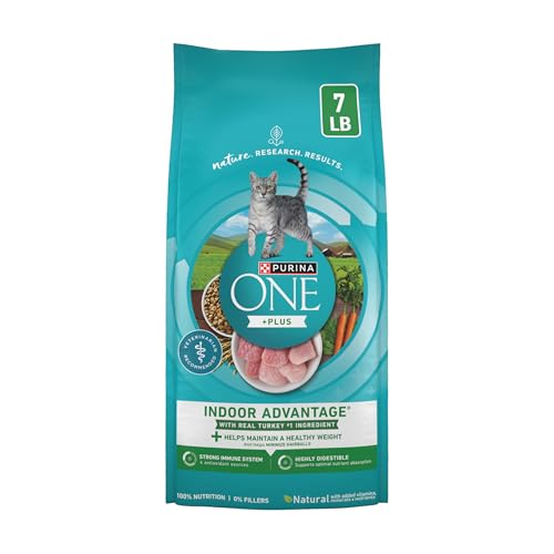 Purina ONE Natural, Low Fat, Weight Control, Indoor Dry Cat Food, +Plus Indoor Advantage - 7 lb. Bag