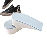 Elevadores de plantilla para zapatos, insertos de elevación de altura, almohadillas de amortiguación de talón de absorción de golpes, almohadilla de elevación de talón, cojín invisible para hombres y