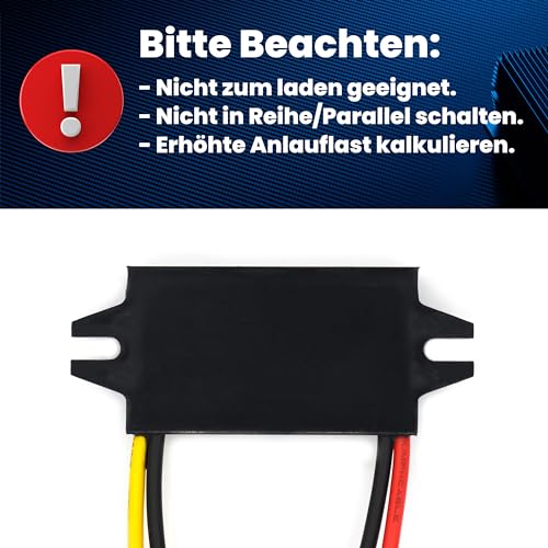 Bauer Electronics | DC-DC 8V-32V zu 5V Spannungs-wandler 3A 15W | 12-V 5-V Buck Converter Netzteil 24-V Spannungs-regler Spannungs-stabilisator Spannungs-begrenzer Step-down Volt