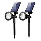 INECOKS 800 Lumens Solar Spot Lights Outdoor,Solar Flood Lights Waterproof Solar Spotlight for Drive