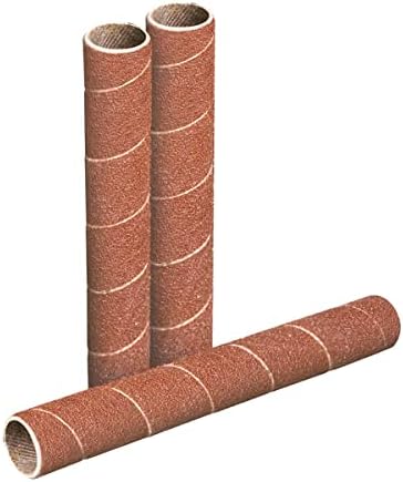 POWERTEC 11210 4.5 Inch Sanding Sleeves for Spindle Sander | 120 Grit | Aluminum Oxide Sandpaper Diameter 1/2 Inch – 3 Pack